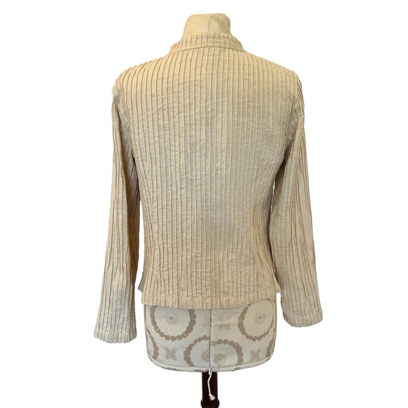 Orvis textured beige linen jacket - size small - Picture 3 of 6